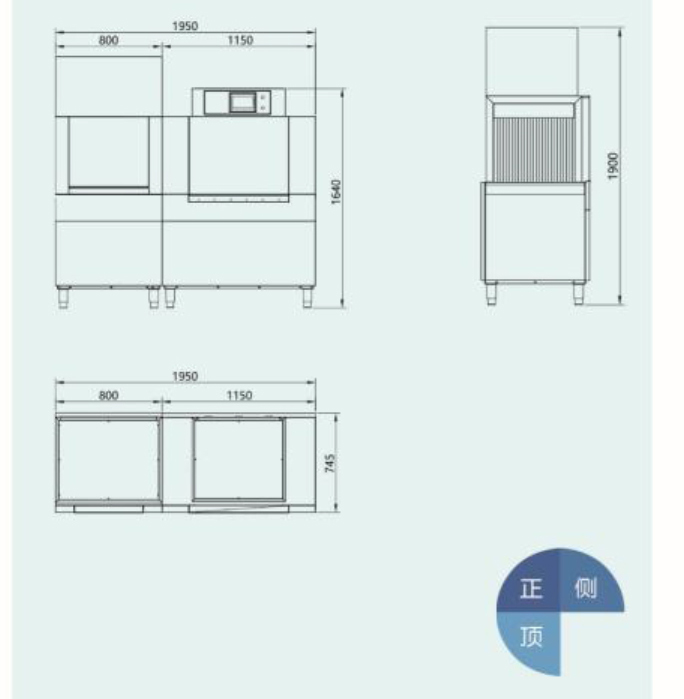 SDS-600-HG通道式洗碗机结构图