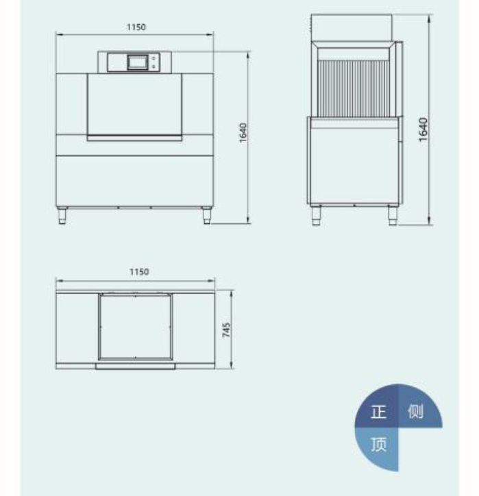 SDS-600通道式洗碗机结构图